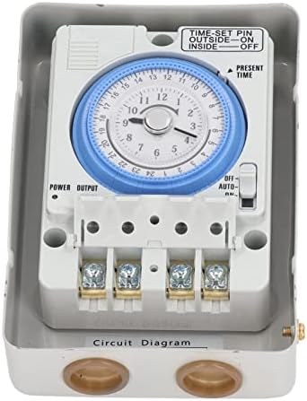Fafeicy Mechanical Time Control Switch ABS Aluminum Alloy 24 Hour Timer AC100 240V Precise Power Scheduling for Water Heaters Street Lights Irrigation Home Industry - Image 2