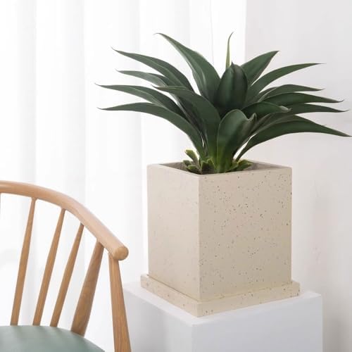Plant Trays Plant Watering Pallet Imitation Cement, Indoor Outdoor Square Planter Drip Trays Flower Pots Saucers(Black,Large) - Image 6