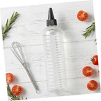 Veemoon 8 Pack Graduated PET Squeeze Bottles with Fine Tip Caps 17oz - Image 5