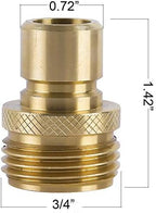 Garden Hose Quick Connect Brass Hose Quick Connectors Fitting For Garden Watering 3/4"GTH (3 Female Coupler+ 6 Male Nipples) - Image 5