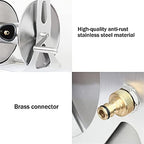 Stainless Steel Water Pipe Rack with Cover - Garden Hose Reel Cart with Hose, Wall-Mounted Watering Gun Hose Organizer for Easy Storage - Image 4