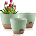 QRRICA 12/10/9 Inch Self Watering Pots for Indoor/Outdoor Plants by QRRICA