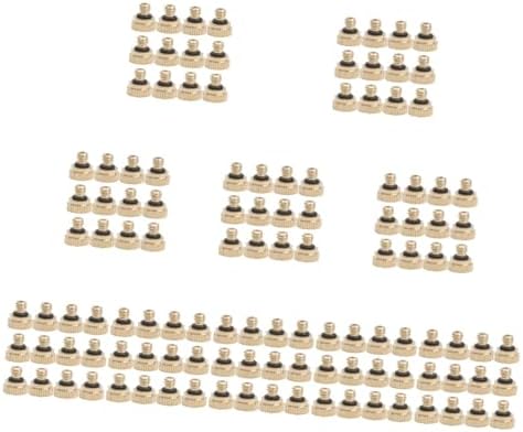 BESPORTBLE 120pcs Low Pressure Misting Nozzle Brass Atomizing Sprayers for Outdoor Cooling Greenhouse Irrigation and Landscape Watering by BESPORTBLE