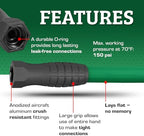 Flexzilla Colors SwivelGrip Garden Hose 5/8 in. x 75 ft., Lightweight All-Weather Water Hose, Durable and Flexible, Leak-Free Connections, Forest Green - Image 4