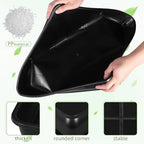 Abaodam 2 Pack Square Plant Saucer Tray 16 inch, Heavy Duty Plastic Square Plant Saucers for Indoors Outdoor, Flower Planter Drip Trays for Pots, Seed Starting, Seedling Growing - Image 6