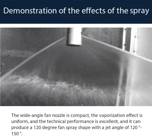 304 stainless steel cleaning nozzle wide angle fan nozzle (1/8, 1/4, 3/8, 1/2, 3/4BSPT) high pressure cleaning nozzle flood nozzle flat fan nozzle 3/8 wide angle fan nozzle （Hole diameter 5.6mm） 5pcs - Image 5