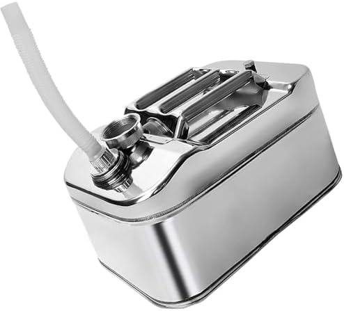 2.6 Gallon (10QT) 304 Stainless Steel Oil Storage Can with Spout, Food-Grade Cooking Oil Dispenser, Easy Pour Design for Restaurant, Food Truck, Camping Garden - Image 6