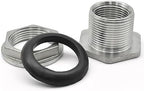 Hose Connector BSP Female Thread 304 Stainless Steel Pipe Fitting Coupler Water Tank Hole Drain, for Home Garden Hose Connectors Adapter Fitting(DN40) - Image 4