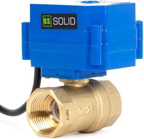U.S. Solid 1" NPT Motorized Ball Valve with US Plug 110VAC Brass Electrical Ball Valve,Auto Return, Normally Closed, IP65 - Image 5