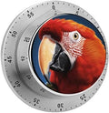 Mechanical Kitchen Timers for Cooking,Animal Mouth Printed 60 Minute Magnetic Countdown Timer,Cute Cooking Timers with Alarm,Stainless Steel Time Timer Manual No Batteries Required by Unknown