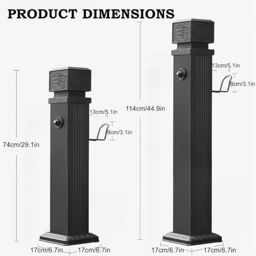 Freestanding Outdoor Faucet Column Stainless Steel Garden Water Column - Image 2