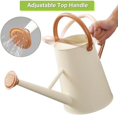 Watering Can for Outdoor&Indoor Plants，1.5 Gallon，Cream White - Image 6