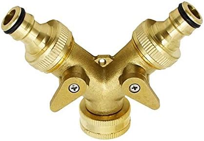 Plumbing Fittings Ball Valve Hose Fitting Brass Garden Tap 2 Way Tap Irrigation Valve Hose Pipe Splitter Quick Connector Adapter Female Thread G3/4 1pcs - Image 4