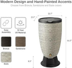RTS Home Accents 50-Gallon Newport Rain Barrel with Stand and Removable Lid, Slate Color - Image 3