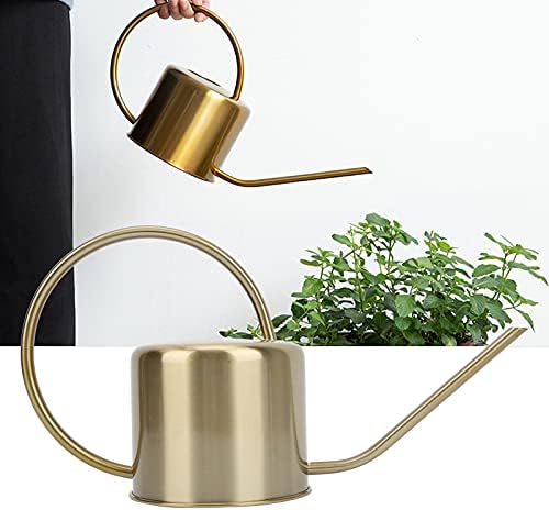 Plant Watering Can, 1300ml Long Spout Metal Watering Can with Ergonomic Handle, Precise Pouring, Vintage Home Decor for Succulents, Garden Flowers, Indoor Potted Plants - Image 3
