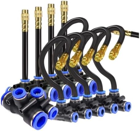 10pcs 20cm Adjustable Brass Misting Nozzles for Garden Watering by Unknown