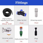 Automatic Irrigation Spray Kit - Adjustable Nozzle Cooling System for Farm & Fence, Indoor/Outdoor Mist Sprayer for Efficient Watering & Temperature Control - Image 2