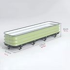 Patio Flower Plant Planter Box, Vegetables Planting Container, for Vegetable Planter Grops Garden Outdoor Patio(H41CM,42.5x170cm) - Image 2