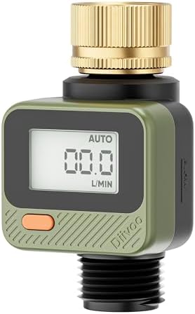 Diivoo Brass Sprinkler Timer 2 Zone & Diivoo Water Flow Meter with 180° Removable Panel Bundle - Image 5