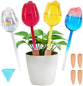 Plant Watering for Tulips, Glass Watering Globe, Self-Watering Pot Plug-in, Travel Holiday Plant Watering Device, Home Decor, Automatic Home Plant Hydration System, 4 Pack by Unknown