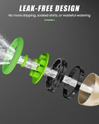 RAINPOINT Garden Hose Nozzle, Metal Hose Sprayer Nozzle With 9 Adjustable Spray Patterns, Heavy Duty Hose Sprayer for Watering Plants, Lawns, Car Wash, Pet Washing (Green) - Image 4