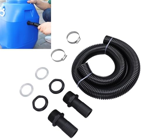 Rain Hose Connector Kit 39.4 Inch Plastic Rain Diverter Linking Kit for Rainwater Collection System (with Hole Opener) - Image 6