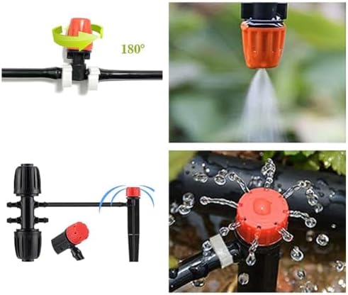 200FT Quick-Connect Drip Irrigation System Kit with 1/4 Inch 1/2 Inch - Image 2