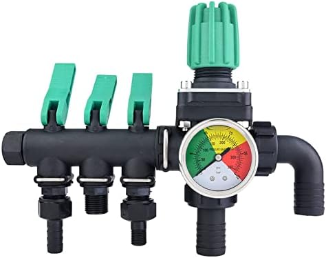 Mumusuki 3-Way Garden Hose Splitter, Agricultural Sprayer Control Shut Off Valve Water Splitter Hose Connector for Drip Irrigation Timers Garden Lawns Watering Separator Sets by Mumusuki