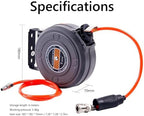 6mm Automatic Retractable Hose Reel Car Wash Garden Irrigation Water Tube Holder Wall Mount High Pressure Waterpipes Roller Drum - Image 6