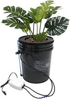 Hydroponics Growing System Kit 5-Gallon Deep Water Culture Recirculating Drip Grow System Indoor Garden Grow System with Hose, Air Pump, and Air Stone (1 Bucket + Drip Irrigation) by Gdrasuya10