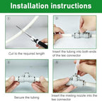 Misting System for Plants Outdoor, Atomizing Misters Kit with Brass Nozzles for Backyard/Flower Bed/Factories, Adjustable Mister Sprinkler System Set - Image 5