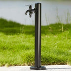Floor Mounted Faucet Outdoor Water Pipe Vertical Fountain Irrigation Column,Stainless Steel Outdoor Water Column Faucet - Freestanding Garden Irrigation, Antifreeze Design, Compact Size, MUL by Unknown