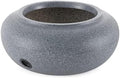 HC Companies Versatile 21 Inch Round Natural Decorative Plastic Outdoor Garden Hose Storage Pot with Side Hole for Faucet Connection, Granite by TheHCCompanies