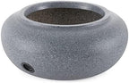 HC Companies Versatile 21 Inch Round Natural Decorative Plastic Outdoor Garden Hose Storage Pot with Side Hole for Faucet Connection, Granite by TheHCCompanies