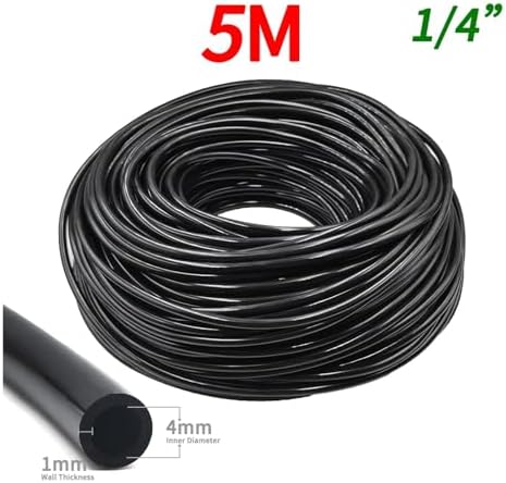 Garden supplies 5-100m Garden Watering Hose 4/7mm PVC Micro Irrigation Pipe Drip Irrigation Tubing Sprinkler 1/4'' Lawn Balcony Greenhouse Nozzle(A-5M) - Image 2