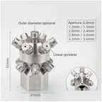 360° Spin Nozzle 13-Hole Multi-Head Linear & Full Cone Spray High Pressure Water for Construction & Tank Cleaning(1.2Female 3.0mm) - Image 3