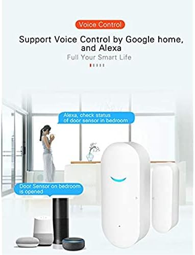 4-Pack Smart Door/Window Sensor: WiFi Alarm, Wireless Alerts, Compatible with Alexa/Google Assistant - Image 3