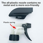 Eco-Friendly Trigger Spray Nozzles – All Plastic, No Metal Spring, 3 Spray Modes, Fits 8oz & 16oz Spray Bottles for Home & Garden (Back-48 Pack) - Image 4