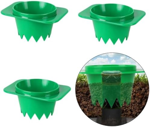 Grass Sprinkler Head Guard Green Cup Barrier Around Buried Rotary Heads for Yard Upkeep and Garden Watering Needs Sprinkler Head Cover Irrigation Guard Buried Rotary Cover Yard Mower Bumps Green Cup - Image 4