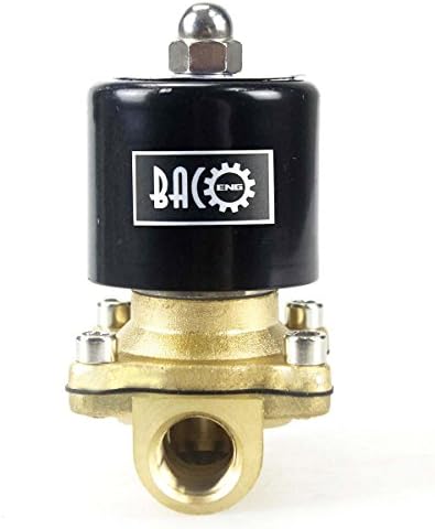 BACOENG VITON 3/8" Brass Electric Solenoid Valve, 12V DC Normally Closed - Image 3