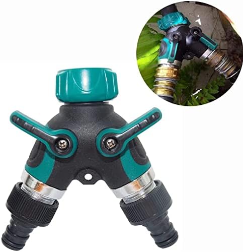 Metal Garden Hose Splitter, 2 Way Y Hose Connector, Easy Grip Splitter, 2 Way Garden Hose Splitter with 2 Valves - Image 5
