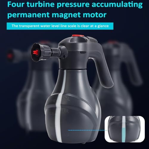 Shkalacar Electric Car Foam Sprayer, 2L Detailing Foam Sprayer 3000mAh Battery Transparent and Visible Capacity Scale for Home Cleaning, Gardening, Car Cleaning Kit and Car Detailing - Image 3