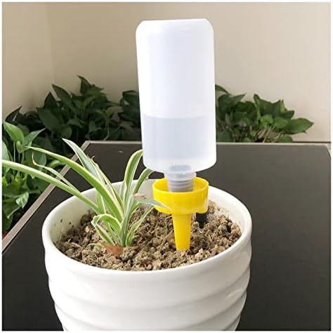 Garden Lawn Sprinkler Irrigation System Automatic Drip Irrigation System Plant Waterer Adjustable Automatic Watering Device Household Garden Plants Pointed Cone Dripper 5 Pieces (Color : YEL - Image 7