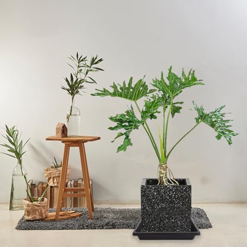 4 Pack Square Plant Saucer 18 Inch, Extra-Deep Large Saucers for Potted Plants, Plastic Plant Trays for Indoors No Holes, Plant Water Catcher Tray, Flower Pot Drip Trays Plant Plate - Image 6