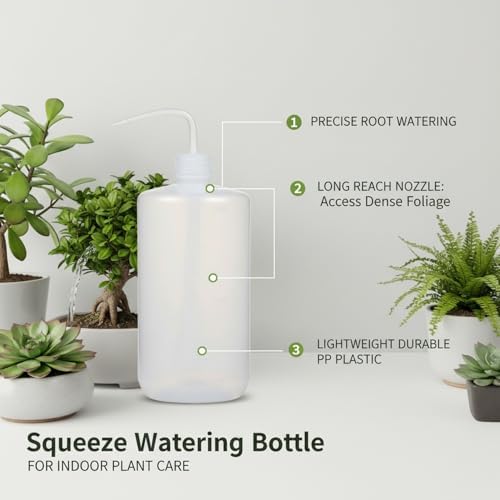 Squeeze Watering Bottle with Long Curved Nozzle for Precise Indoor Plant Care (1 PC) - Image 4