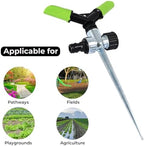 Automatic Garden Sprinkler with Spike 360 Degree Rotating Adjustable 2 Arm Water Sprayer for Watering Plants Outdoor Lawn Yard Irrigation System - Image 2