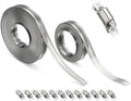 Stainless Steel DIY 50 ft Metal Strap + 12 Fasteners Band Hose Clamp by Kozelo