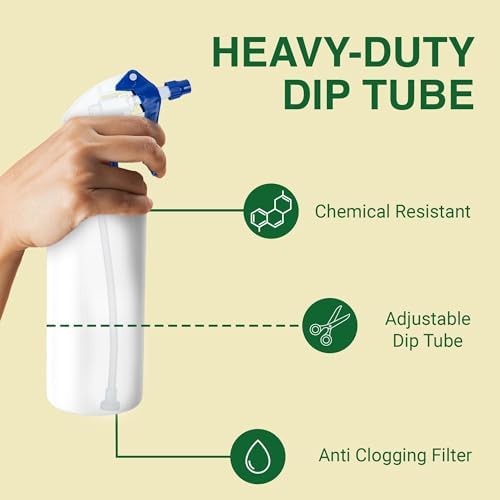 Heluva Green Spray Bottle Nozzle Replacement Tops, Blue/Yellow 24 Pack - Image 5