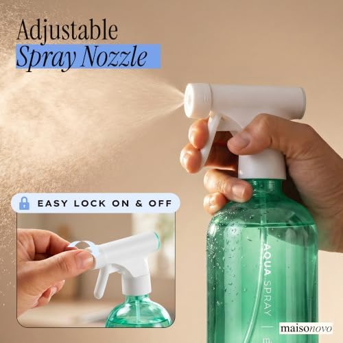 MaisoNovo Green Spray Bottle for Plants | 16.9 Oz, Pack of 2 - Image 5