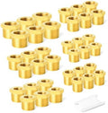 GASHER 36PCS Brass Hex Bushing Fitting Kit Hex Bushing 1/4" - 1/8", 3/8" - 1/8", 3/8" - 1/4", 1/2" - 1/4", 1/2" - 3/8", 3/4" - 1/2" by GASHER